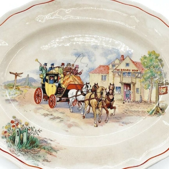 Vintage Serving Platter Boars Head Inn England